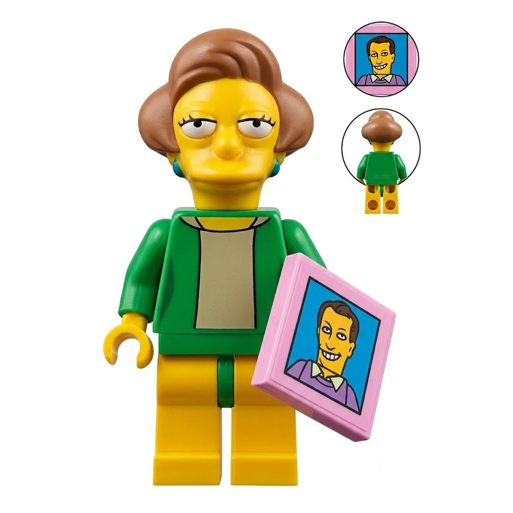 LEGO‎ Simpsons Series 2 Edna Krabappel Minifigure 71009 Complete Woodrow Tile